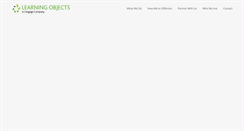Desktop Screenshot of learningobjects.com